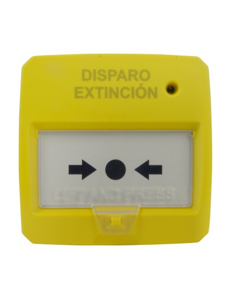 DMTech DMT-D9000-MCP-e Botão de Push Relaceble - Especial para Extinting Painel - Ativação Manual - Instalação de Superfície - R