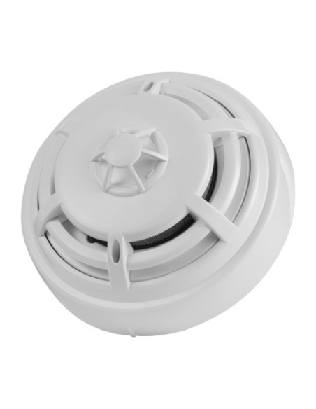 DMTech DMT-D9000-MSR-V2 Detector óptico térmico de fogo convencional - EN54 Parte 5-7 Certificado - LED de alarme duplo 