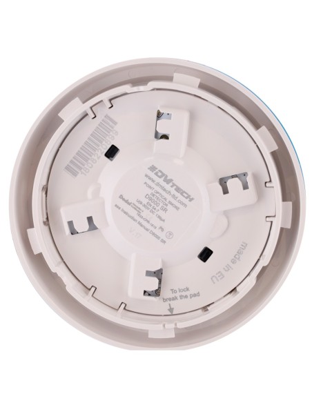 DMTech DMT-D9000-SR-V2 Detector óptico de incêndio convencional - EN54 Parte 7 Certificado - LED de alarme duplo para o seu visu