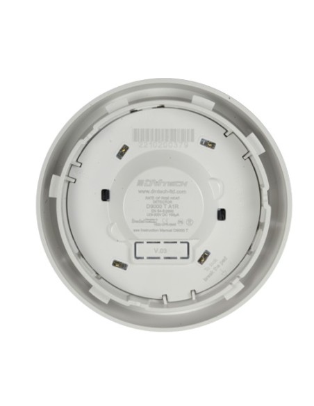 Comprar DMTECH DMT-D9000-T-A1R Detector convencional de incremento de temperatura - Certificado EN54 part 5 - Doble LED de alarm