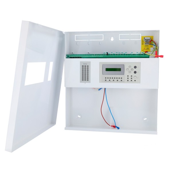 DMTech DMT-FP9000-16 Centro convencional de 16 zonas com tela LCD - 2 Sirene Exit - 2 Alarme e Falha e 6 Saídas SA