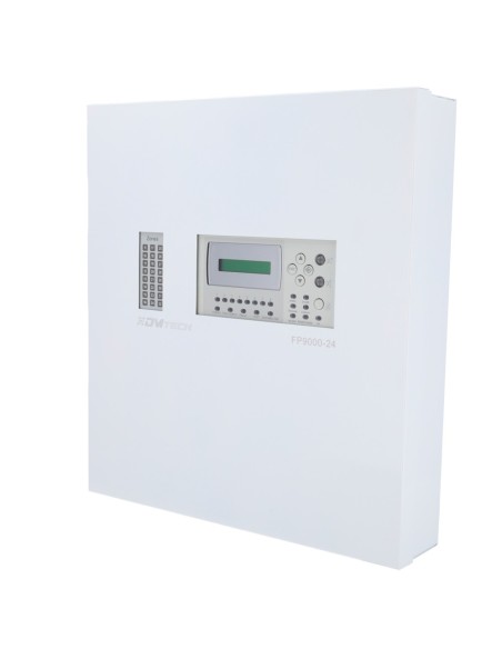 Kaufen DMTECH DMT-FP9000-24 konventionelle 24-Zonen-Zentrale mit LCD-Display – 2 Sirenenausgänge – 2 Alarmausgänge und Störungsm