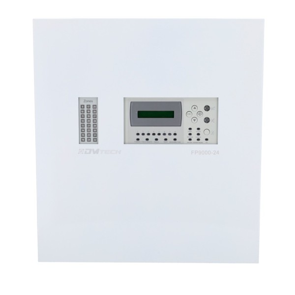 Kaufen DMTECH DMT-FP9000-24 konventionelle 24-Zonen-Zentrale mit LCD-Display – 2 Sirenenausgänge – 2 Alarmausgänge und Störungsm