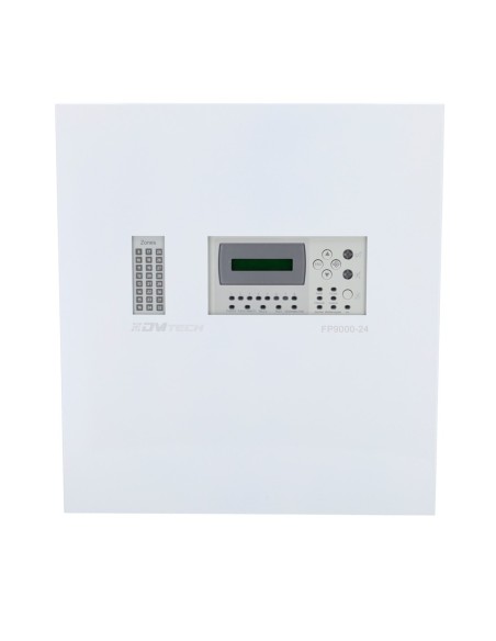 Kaufen DMTECH DMT-FP9000-24 konventionelle 24-Zonen-Zentrale mit LCD-Display – 2 Sirenenausgänge – 2 Alarmausgänge und Störungsm