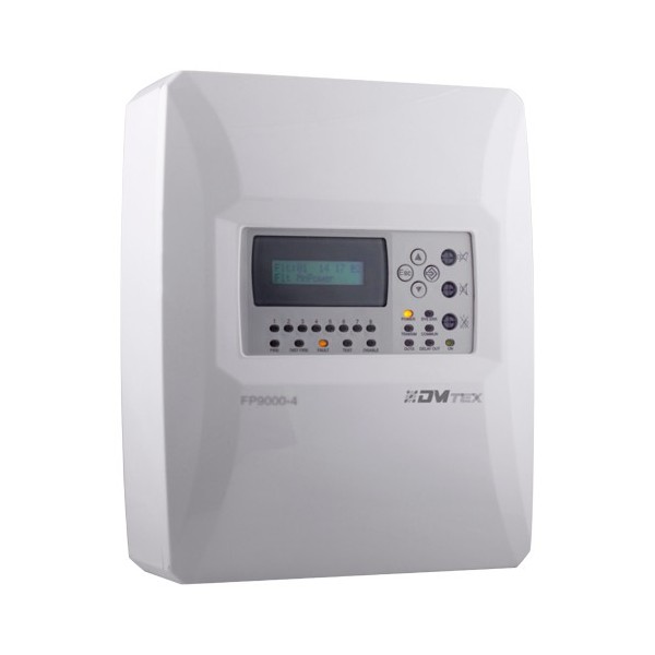 Acheter DMTECH DMT-FP9000-4 Centrale conventionnelle à 4 zones avec écran LCD - 2 sorties de sirène - 2 sorties d’alarme et de d