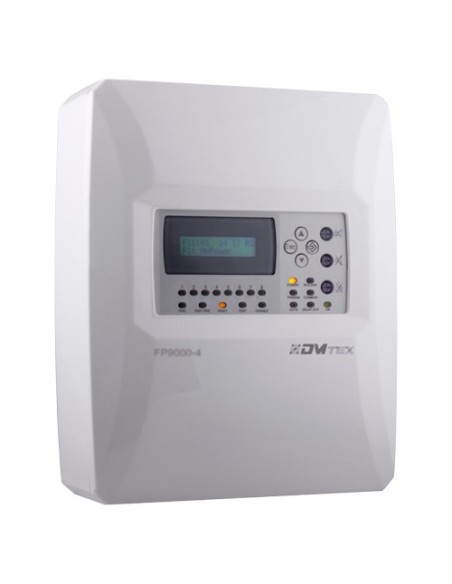 Acheter DMTECH DMT-FP9000-4 Centrale conventionnelle à 4 zones avec écran LCD - 2 sorties de sirène - 2 sorties d’alarme et de d