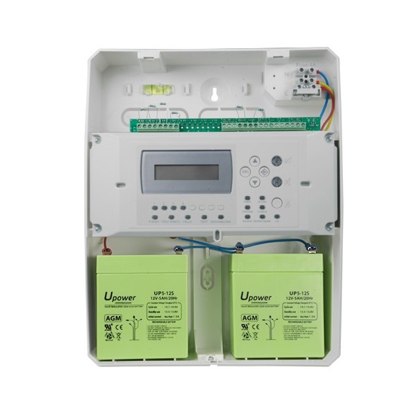 Comprar DMTECH DMT-FP9000-4 Central convencional de 4 zonas con pantalla LCD - 2 Salida de Sirena - 2 salidas de alarma y fallo 