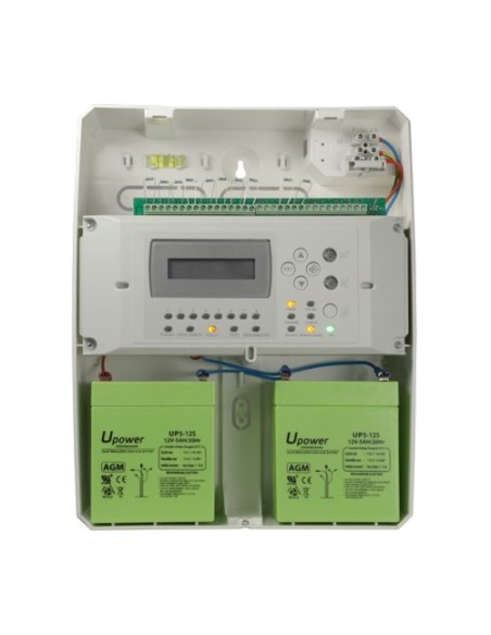 Kaufen Sie DMTECH DMT-FP9000-8 konventionelle 8-Zonen-Zentrale mit LCD-Display – 2 Sirenenausgänge – 2 Ausgänge für Alarm und St