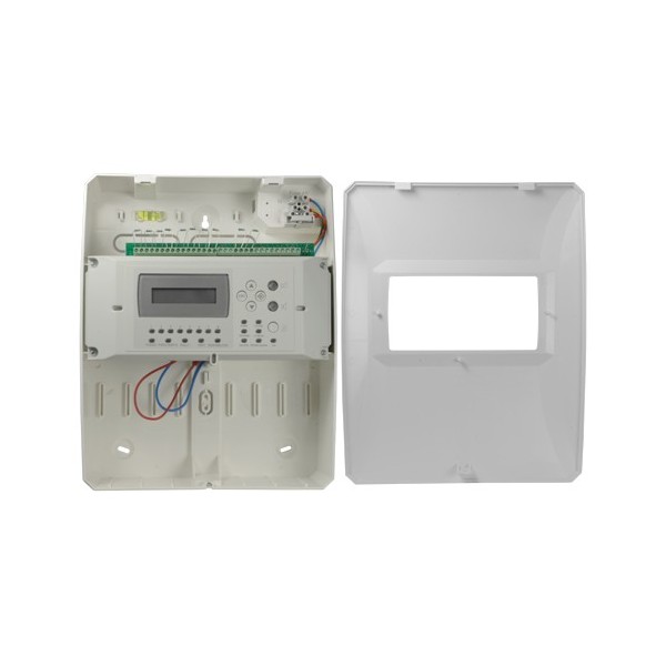 DMTech DMT-FP9000-8 Central convencional de 8 zonas com tela LCD - 2 Saída de Sirene - 2 Saídas de alarme e falha e 2 sali