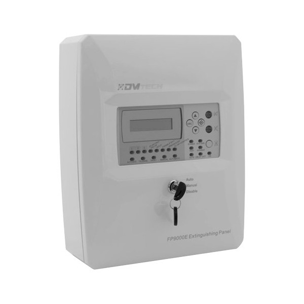DMTech DMT-FP9000E Detecção Central e Extinção Convencional - 2 linhas de extinção e 1 zona de detecção convencional - 2 