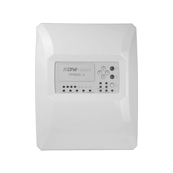 Kaufen DMTECH DMT-FP9000L-4 konventionelle Zentrale mit 4 Zonen – 2 Sirenenausgänge – 2 Ausgänge für Alarm und Störung sowie 2 A