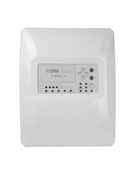 Kaufen DMTECH DMT-FP9000L-4 konventionelle Zentrale mit 4 Zonen – 2 Sirenenausgänge – 2 Ausgänge für Alarm und Störung sowie 2 A