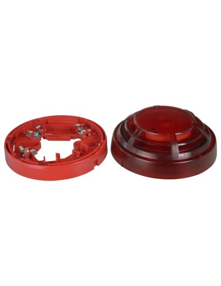 DMTech DMT-S9000 DMTECH - Sirena com fio para o Incêndio Interior - Potência Som 96 dB a 1 M - LED Flash - Baixo Pa de Base