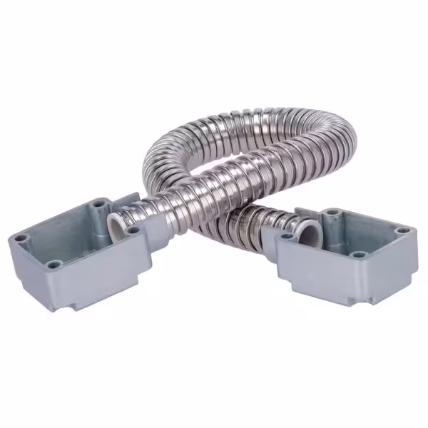 Kaufen SIB DOORLOOP-16-METAL Türkabeldurchführung – Flexibles Rohr mit 16 mm Durchmesser – Metallmaterial – Schützt Kabel