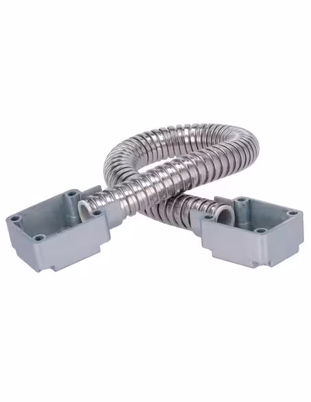 Acquista SIB DOORLOOP-16-METAL Passacavi per porte - Tubo flessibile con diametro di 16 mm - Materiale metallico - Protegge i ca