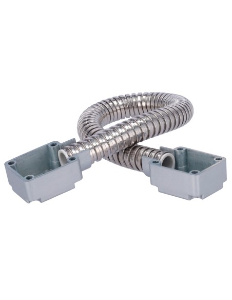 Comprar SIB DOORLOOP-16-METAL Pasacables para puertas - Tubo flexible de 16 mm de diámetro - Material metálico - Protege cables 