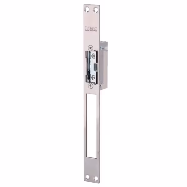 Comprar DORCAS DR-99NDF-TOP/YMX Abrepuertas eléctrico inoxidable Dorcas - Para puerta sencilla | Pestillo radial regulable - Mod
