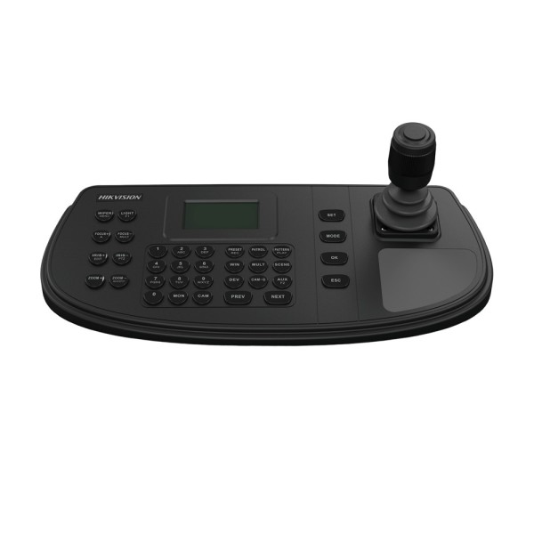 Hikvision DS-1200KI (b) Hikvision IP Keyboard - Double Interface: Direct ou Rede - Tela LCD 128x64 - Rede por IP com conector RJ