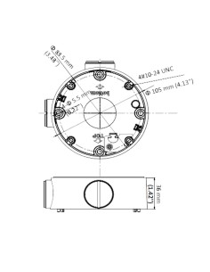 Comprar HIKVISION DS-1260ZJ-BLACK Caja de conexiones - Para cámaras bullet - Apto para uso exterior - Instalación en techo o par 2