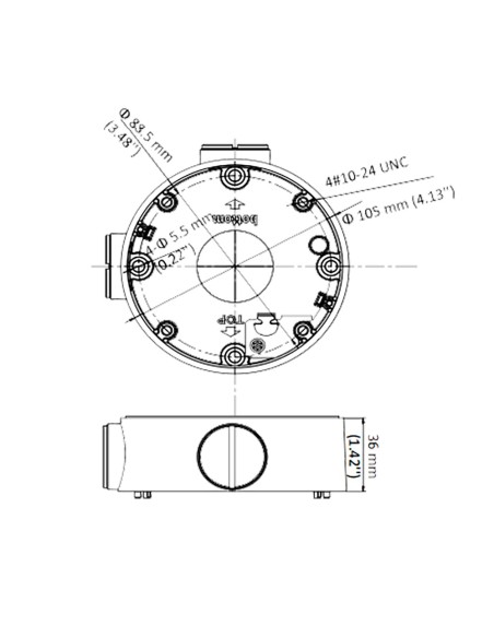 Comprar HIKVISION DS-1260ZJ-BLACK Caja de conexiones - Para cámaras bullet - Apto para uso exterior - Instalación en techo o par