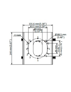 Comprar HIKVISION DS-1275ZJ-S-SUS Soporte para mástiles/farolas - Para cámaras bullet - Rango diámetro 67~127 mm - Acero inoxida 2