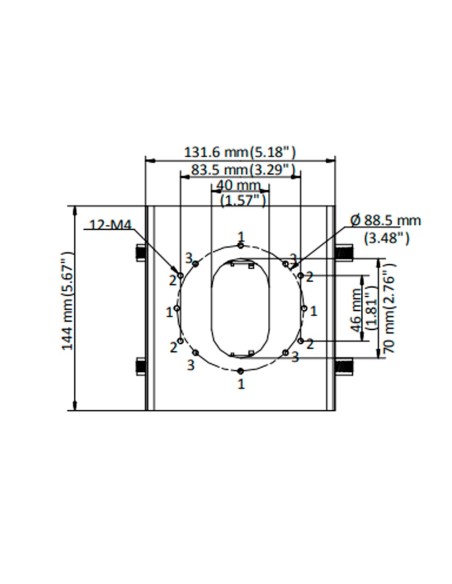 Comprar HIKVISION DS-1275ZJ-S-SUS Soporte para mástiles/farolas - Para cámaras bullet - Rango diámetro 67~127 mm - Acero inoxida