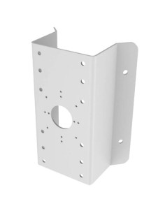 Suporte de canto de Hikvision DS-1276ZJ - ângulo de abertura de 90º - Adequado para uso externo - cor branca | 250 (AL) x 126 (a