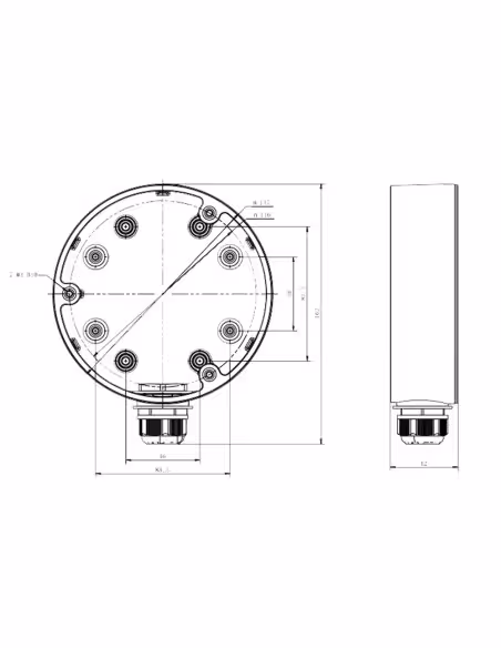 Acheter HIKVISION DS-1280ZJ-DM21-BLACK Boîte de jonction - Pour caméras dôme - Adaptée à une utilisation extérieure - Installati