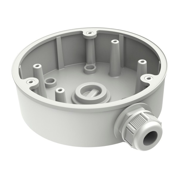 Caixa de conexão Hikvision DS-1280ZJ-PT6 - para câmeras de cúpula - uso externo - Teto ou instalação de parede - PIN