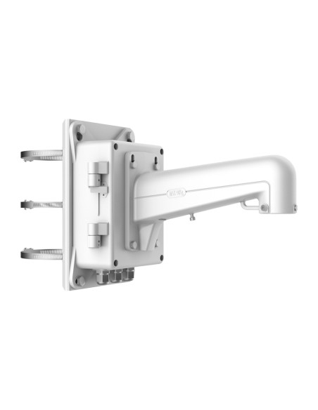 Comprar HIKVISION DS-1602ZJ-BOX-POLE Soporte de poste - Caja de conexiones incluida - Apto para uso en exterior - Color blanco -