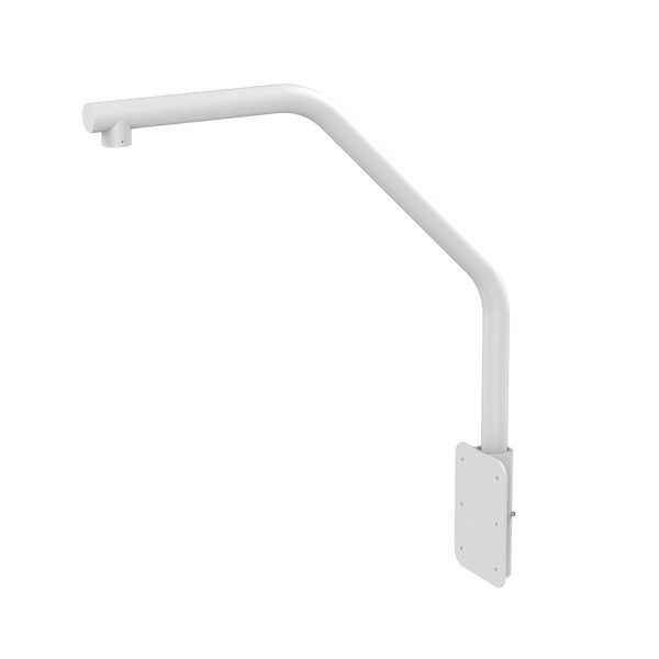 Hikvision DS-1660Z Support Swan para cúpulas motorizadas - Adequado para uso externo - Instalação em cornisa - Branco - Passe