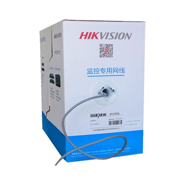 Comprar HIKVISION DS-1LN5E-E/E Hikvision cable UTP categoría 5E - Conductor OFC, 99,5% cobre - Aislamiento HDPE - Bobina de 305 