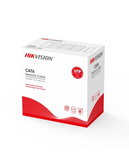 Comprare HIKVISION DS-1LN6-UE-W Cavo UTP Hikvision categoria 6 - Conduttore OFC, 99,5% rame - Diametro 24 AWG-0,53 mm - Certific
