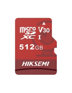 Cartão de memória Hikvision-HS-TF-E1-512G-Hikvision - Capacidade 512 GB - Classe 10 | Velocidade escrevendo 60 MB / S - UP 300 C
