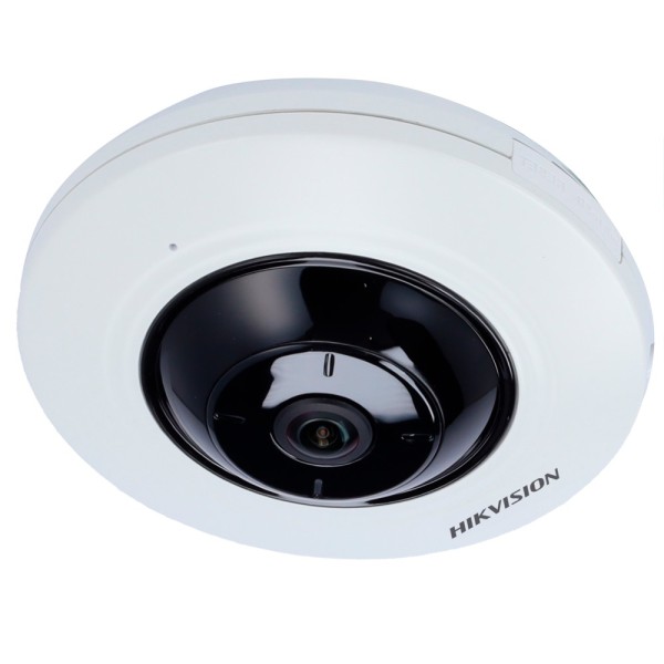 Hikvision pro ds-2cd2955g0-isu (1.05mm) Hikvision - IP Fisheye 5 MPX Camera (2560 × 1920) - Lente 1.05 mm Fisheye - Go LEDs Esco