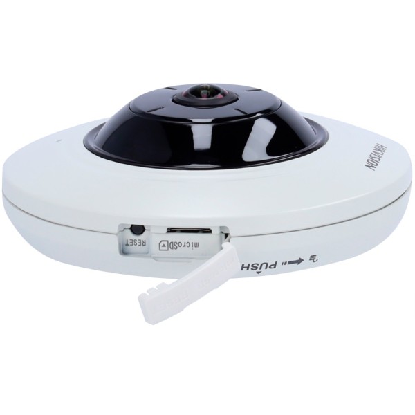 Hikvision pro ds-2cd2955g0-isu (1.05mm) Hikvision - IP Fisheye 5 MPX Camera (2560 × 1920) - Lente 1.05 mm Fisheye - Go LEDs Esco