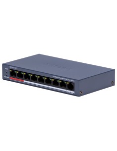 Comprar HIKVISION DS-3E0109P-E/M(C) Switch de sobremesa Hikvision - 8 puertos PoE + 1 puerto Uplink (RJ45) - Velocidad 10/100 Mb