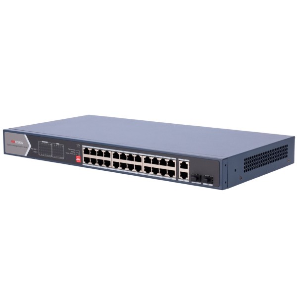 Comprar HIKVISION DS-3E0528HP-E Switch PoE Hikvision - 24 RJ45 Gigabit + 4 uplink Gigabit RJ45/SFP - 20 PoE+ 802.3af/at + 4 Hi-P