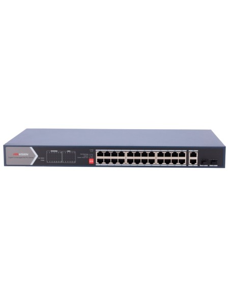 Comprar HIKVISION DS-3E0528HP-E Switch PoE Hikvision - 24 RJ45 Gigabit + 4 uplink Gigabit RJ45/SFP - 20 PoE+ 802.3af/at + 4 Hi-P