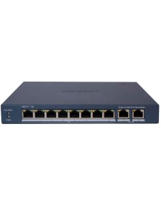 Comprar HIKVISION DS-3E1310P-EI/M Hikvision PoE Switch Gestionable - 8 puertos PoE 802.3af/at + 2 Uplink RJ45 - 8 RJ45 10/100 Mb