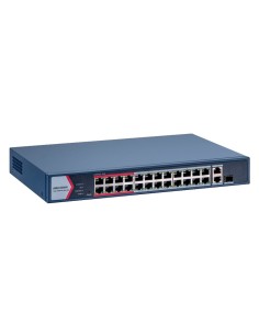 Hikvision DS-3E1326P-EI / M Switch Poe Hikvision - 24 portas RJ45 Fe +1 x GE RJ45 + 1x GE RJ45 / SFP - 24 Portas POE + 802.3AF /