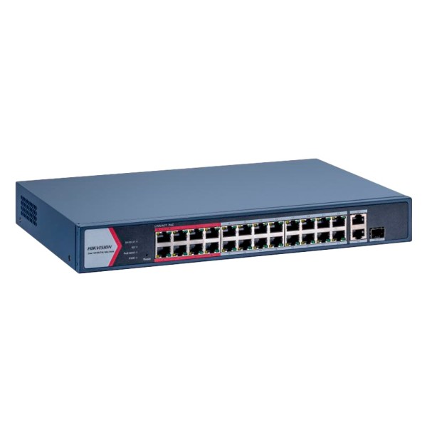 Kaufen HIKVISION DS-3E1326P-EI/M Hikvision Switch PoE Managed – 24 Ports PoE 10/100 Mbit/s + 2 Gigabit-Uplinks – ein Port
