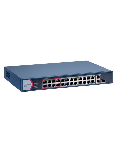 Hikvision DS-3E1326P-EI / M Switch Poe Hikvision - 24 portas RJ45 Fe +1 x GE RJ45 + 1x GE RJ45 / SFP - 24 Portas POE + 802.3AF /