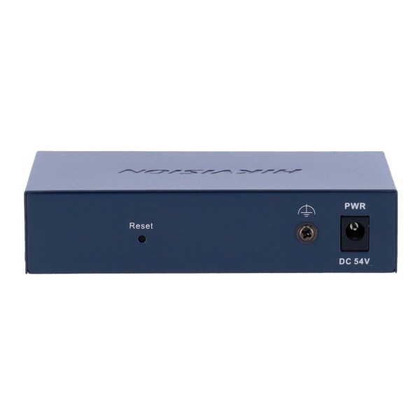 Hikvision DS-3E1505P-EI Hikvision Switch Gigabit PoE Managerlable - 4 portas Poe 802.3AF / AT + 1 UPLINK RJ45 - 4 RJ45 10/100/10