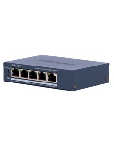 Comprar HIKVISION DS-3E1505P-EI/M Hikvision Switch Gigabit PoE Gestionable - 4 puertos PoE 802.3af/at + 1 Uplink RJ45 - 4 RJ45 1