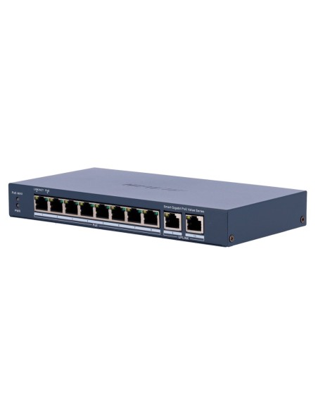 Kaufen HIKVISION DS-3E1510P-EI/M(B) Hikvision Switch PoE verwaltbar – 8 PoE-Ports 802.3af/at + 2 Uplinks – Gigabit-Geschwindigke