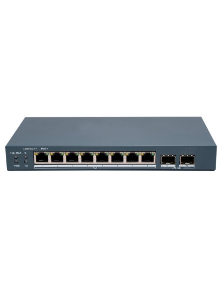 Comprar HIKVISION DS-3E1510P-EI/M-8P2F Hikvision PoE Switch Gestionable - 8 puertos PoE 802.3af/at + 2 SFP - 8 RJ45 10/100/1000 