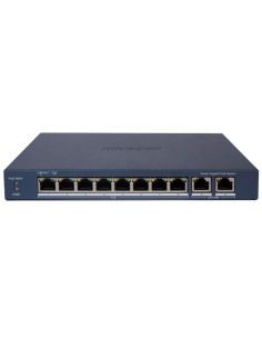Comprar HIKVISION DS-3E1510P-EIV2 Hikvision PoE Switch Gestionable - 8 puertos PoE 802.3af/at + 2 Uplink RJ45 - 8 RJ45 10/100/10