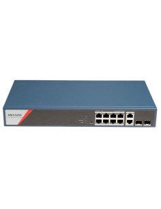 Comprar HIKVISION DS-3E1512HP-SI-8P2T2F Switch PoE Hikvision - 8 puertos RJ45 GE + 2 puertos Gigabit RJ45/SFP - 8 Puertos PoE+ 8