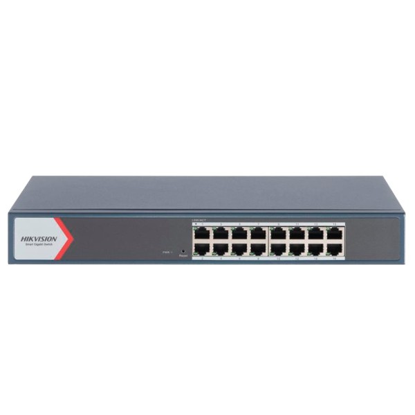 Hikvision DS-3E1516-EIV3 Hikvision Gigabit Manager Interruptor - 16 RJ45 10/100/1000 Mbps - VLAN / Port Detecção de Loop / LL